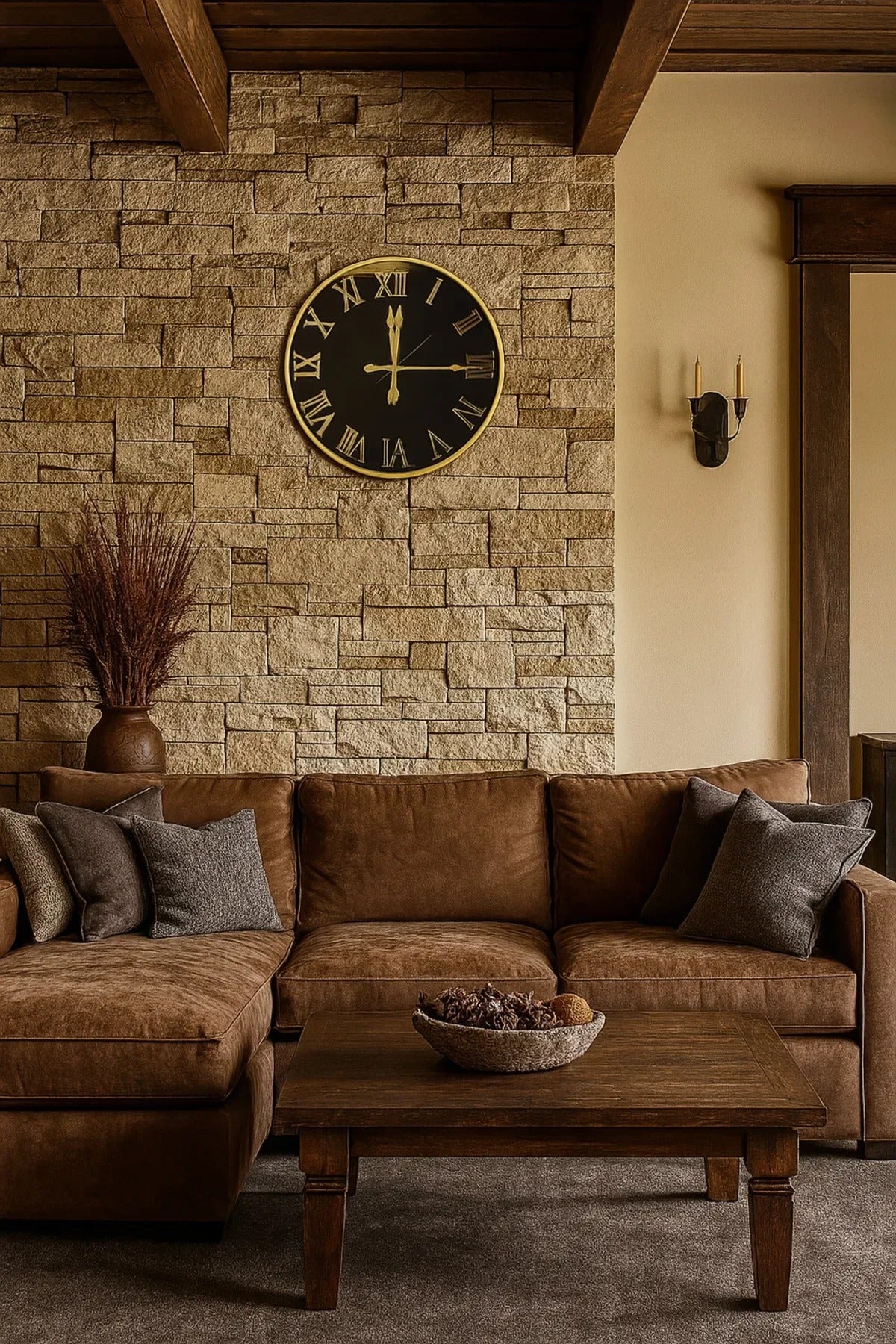 American High End Mirror Wall Clock