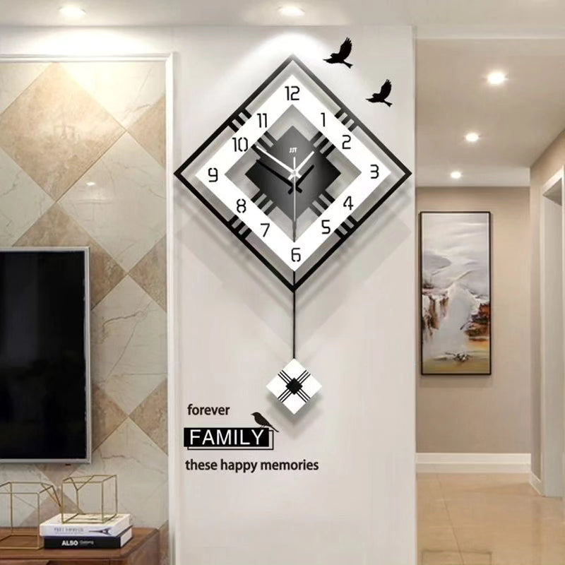 High End Pendulum Swing Wall Clock