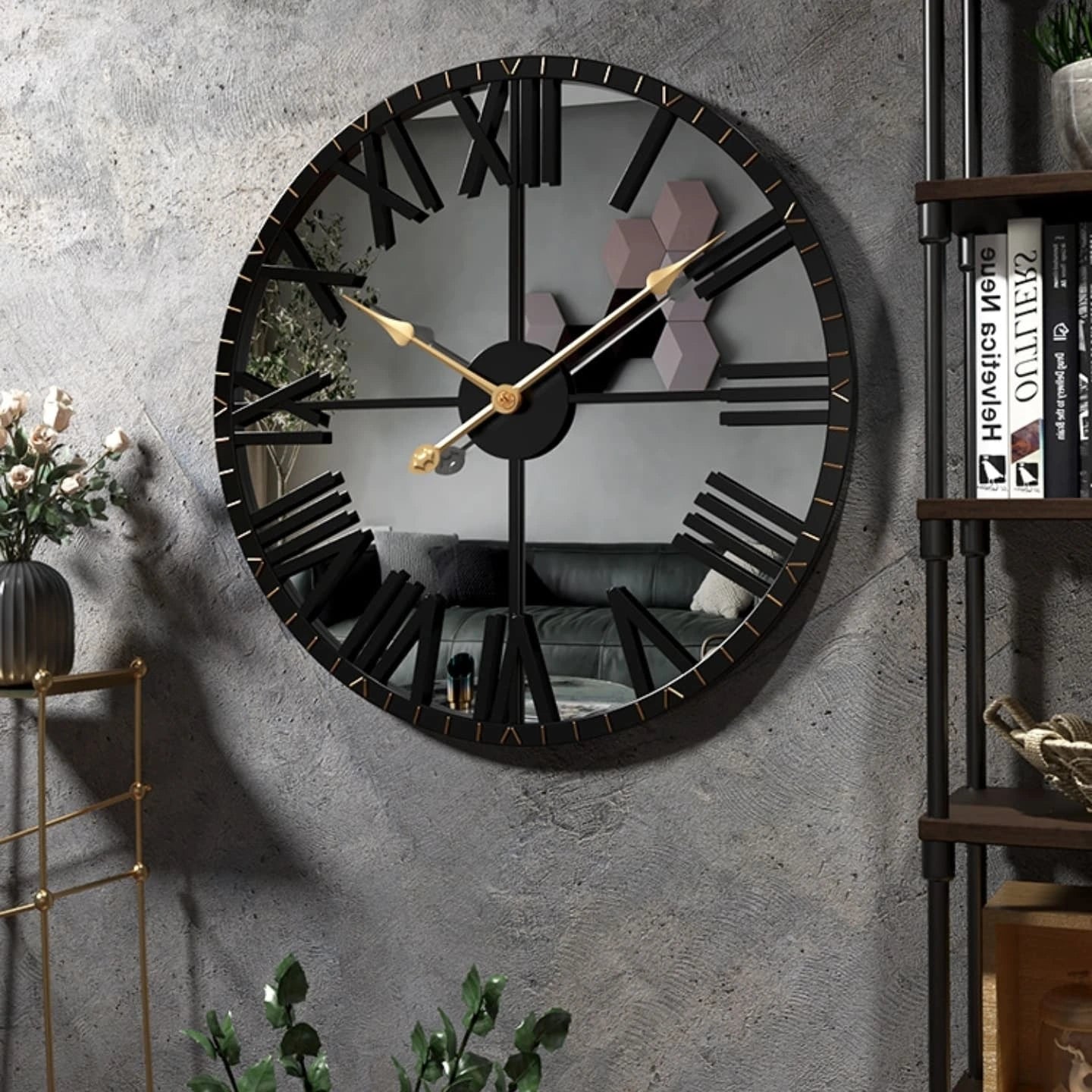 Mirror Wall Clock
