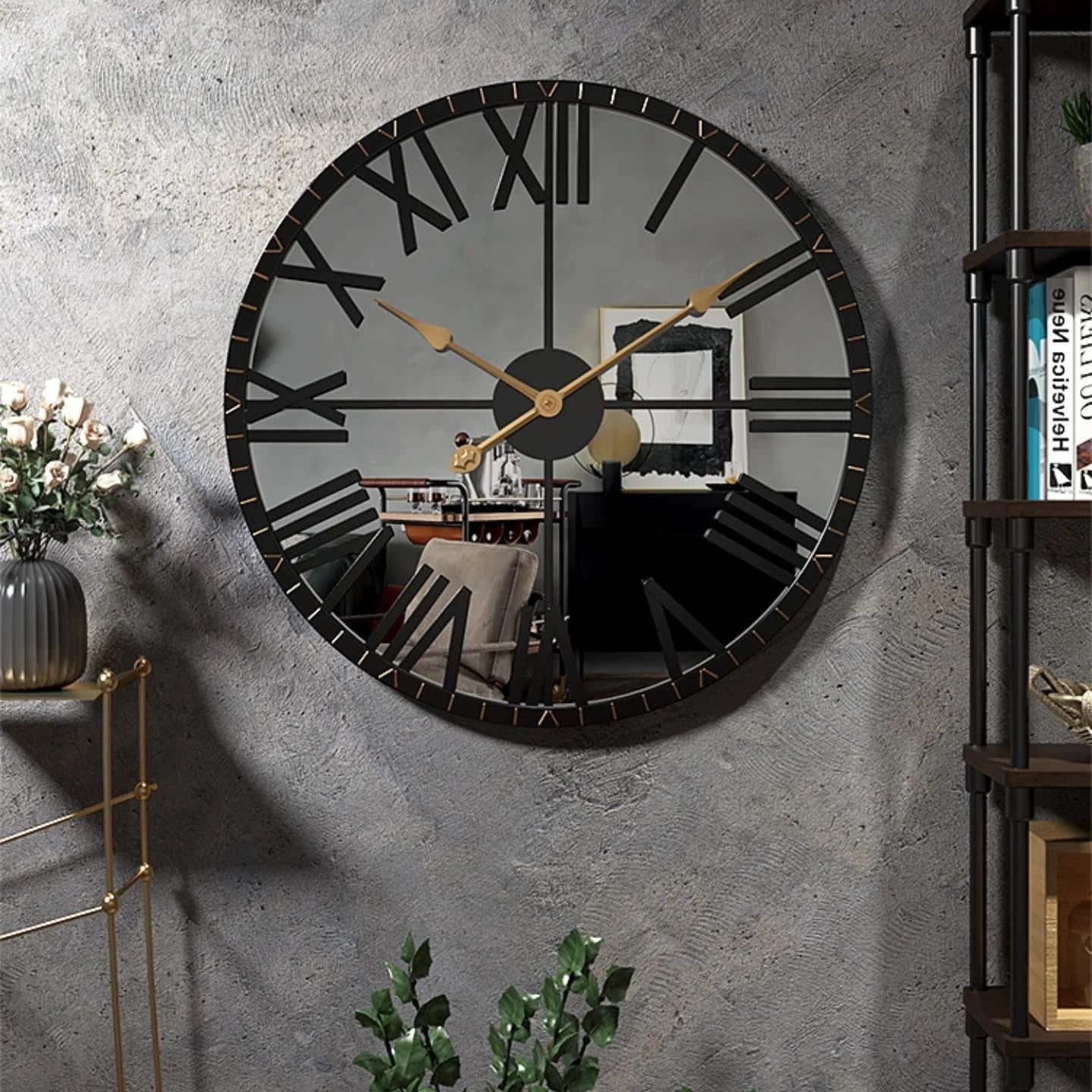 Mirror Wall Clock