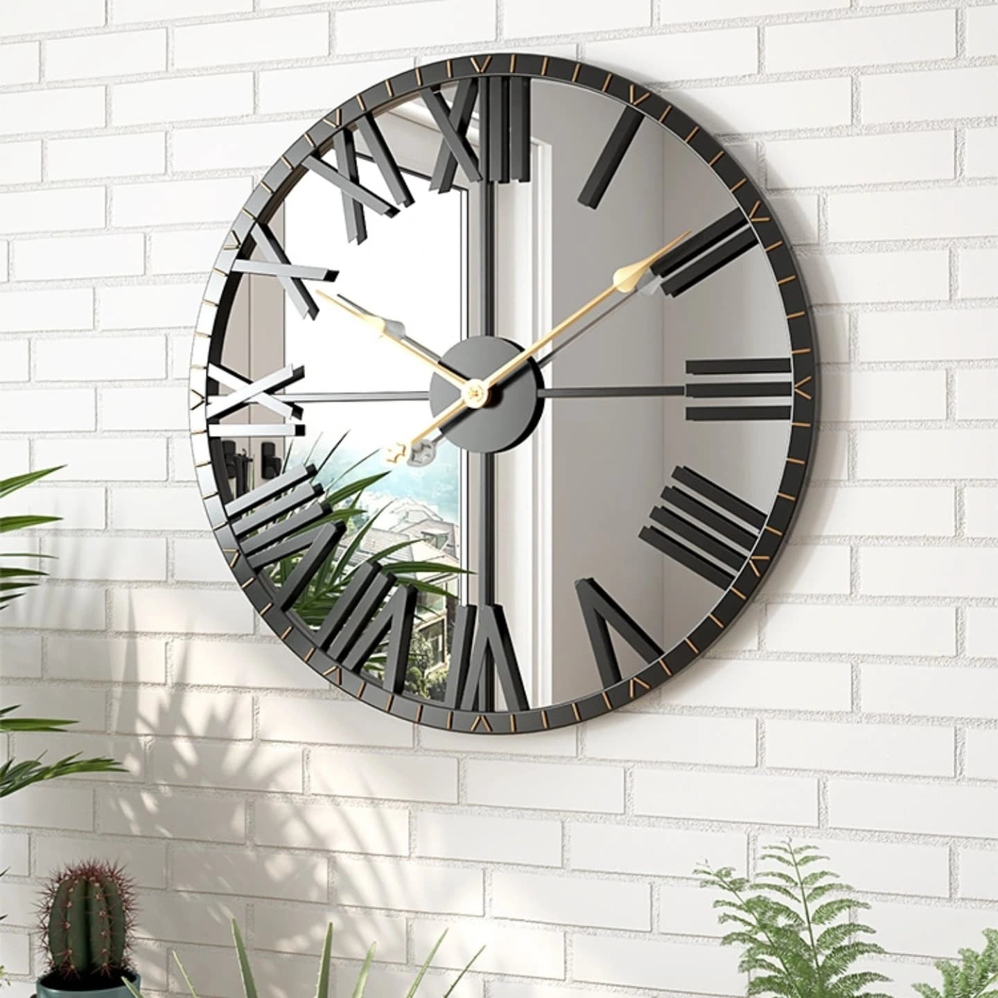 Mirror Wall Clock