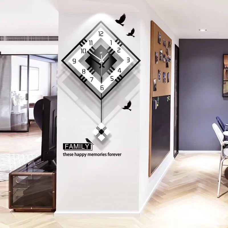 High End Pendulum Swing Wall Clock