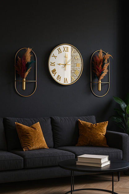 American High End Mirror Wall Clock