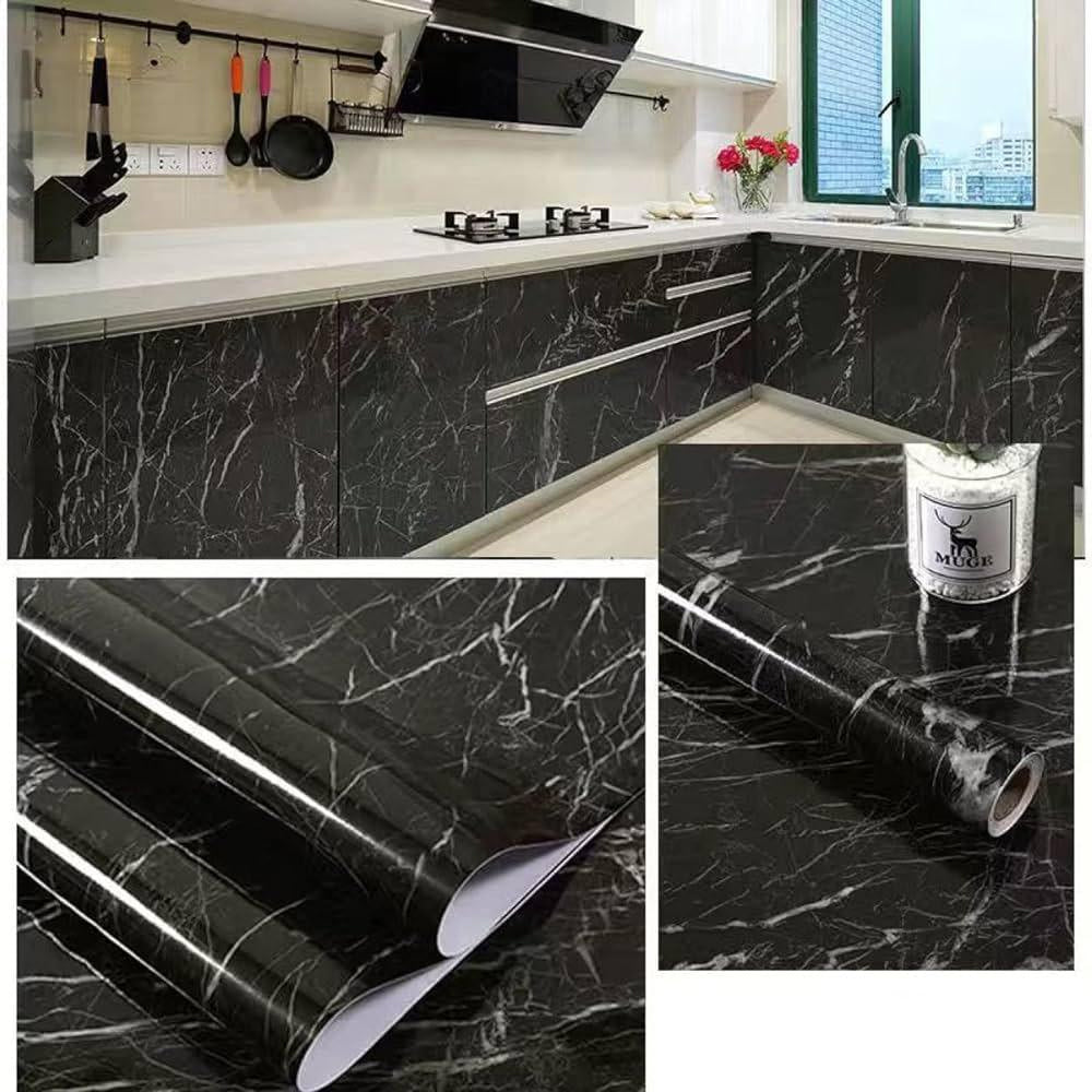 Self Adhesive Marble Sheet  | Anti Oil & Heat Resistant (2ft x 6.5ft)