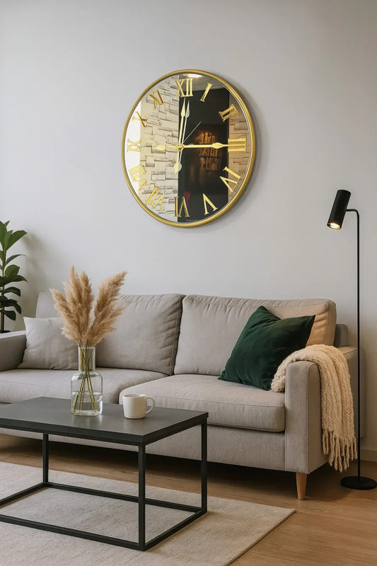 American High End Mirror Wall Clock