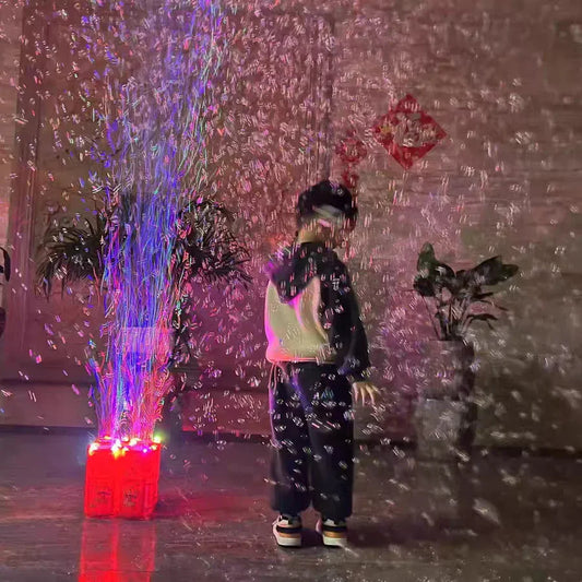 Automatic 20 Holes Fireworks Bubble Machine
