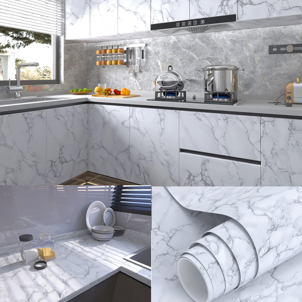 Self Adhesive Marble Sheet  | Anti Oil & Heat Resistant (2ft x 6.5ft)