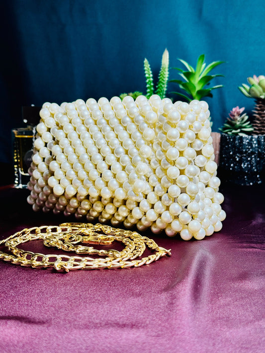PEARL BEADS HANDMADE BAG