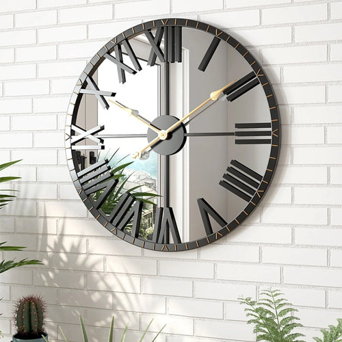 Mirror Wall Clock