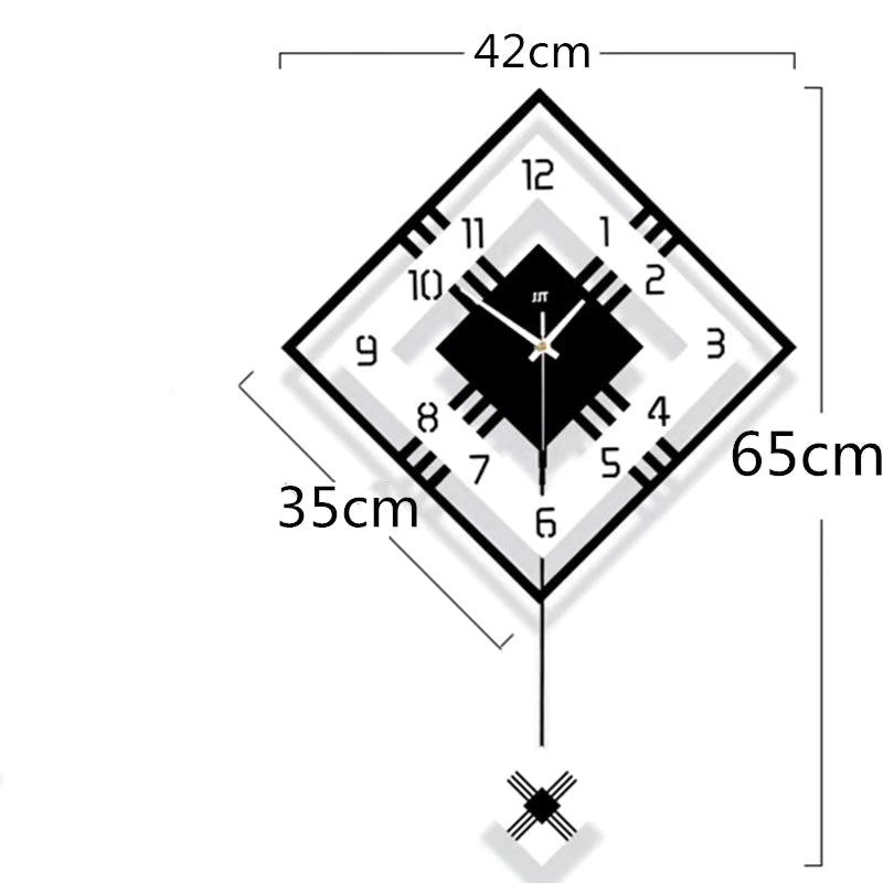 High End Pendulum Swing Wall Clock