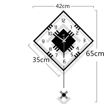 High End Pendulum Swing Wall Clock